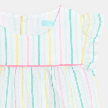 أفرول مخطط متعدد الألوان للطفلة